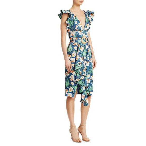 PatBO Floral Belted Midi Dress - Picture 1 of 16